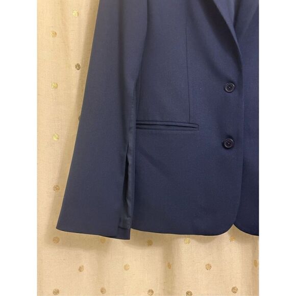 Pre- Loved - Ava Slit Sleeve Blazer - Small/ Navy Blue - Picture 3 of 16